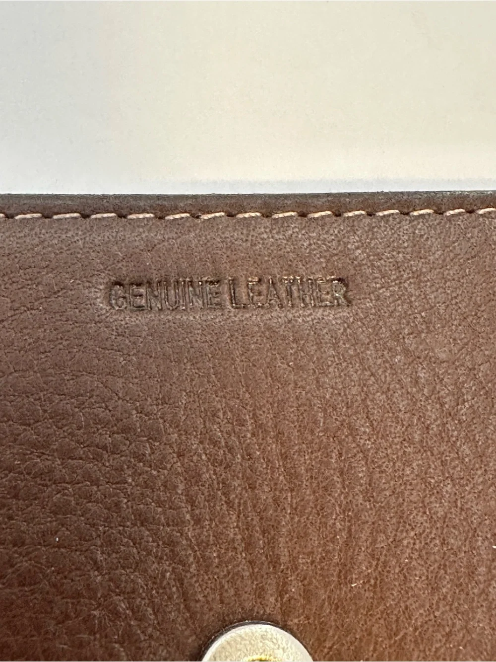 Dockers Dark Brown Leather Clutch Wallet